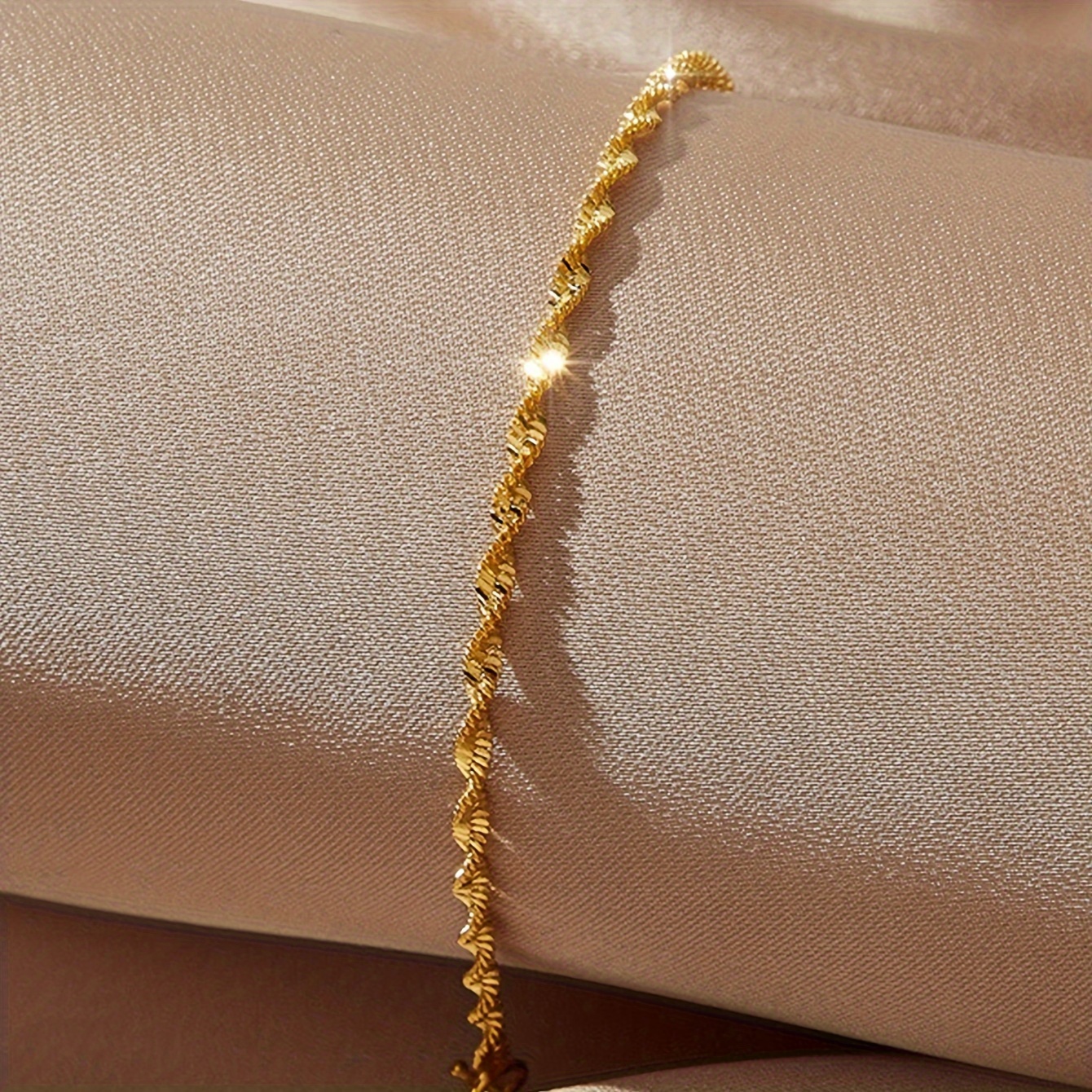 Nooxian Stainless Steel Water Chain Bracelet for Women